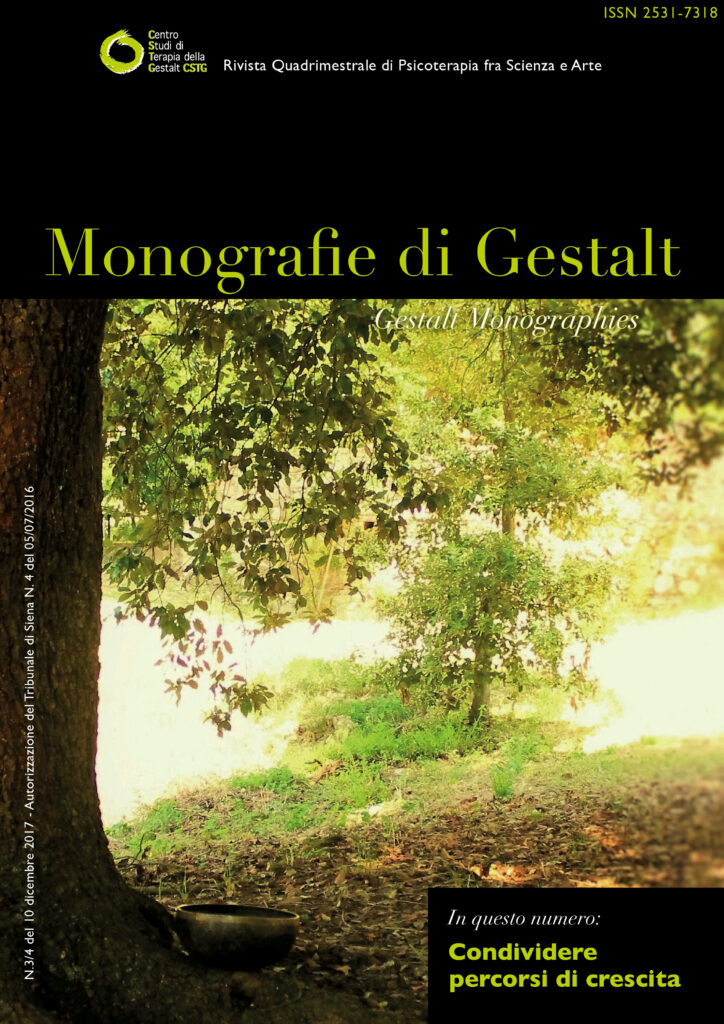 Copertina: Rivista di Gestalt n. 3/4