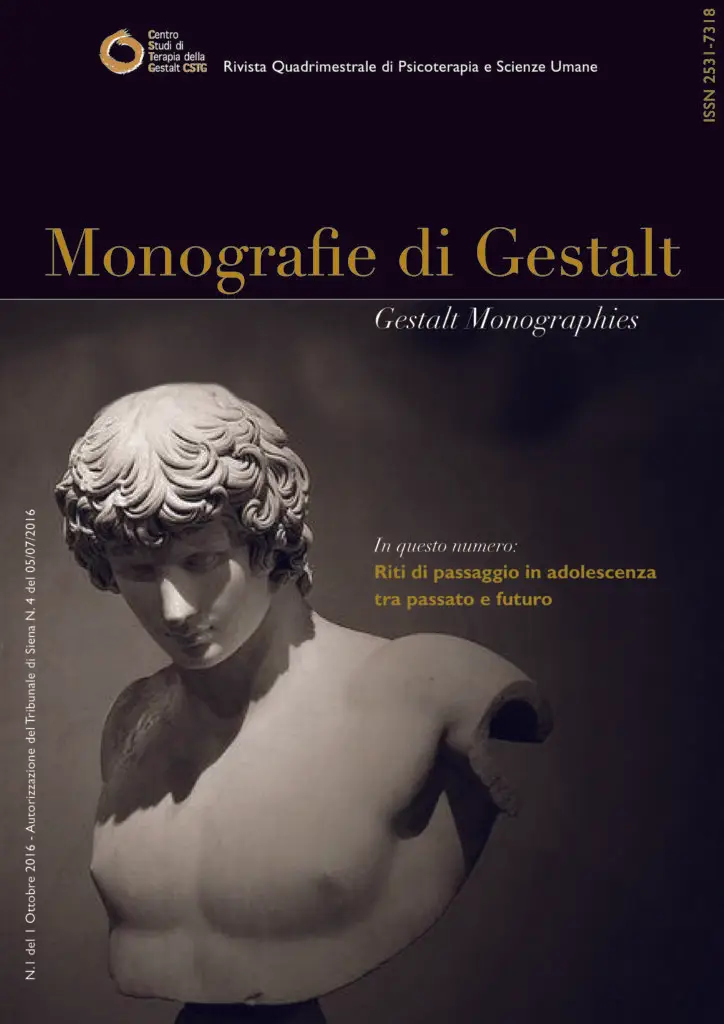 Copertina: Monografie di Gestalt n. 1
